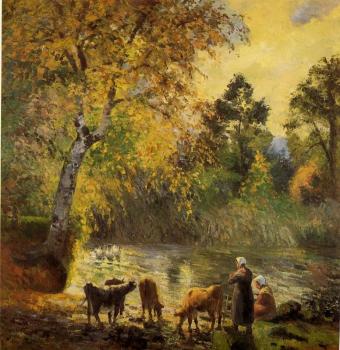 Camille Pissarro : Autumn, Montfoucault Pond